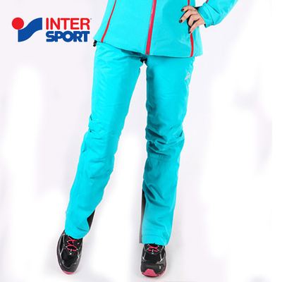 INTERSPORT女裤2019秋季户外运动防风透气保暖耐磨滑雪裤257000