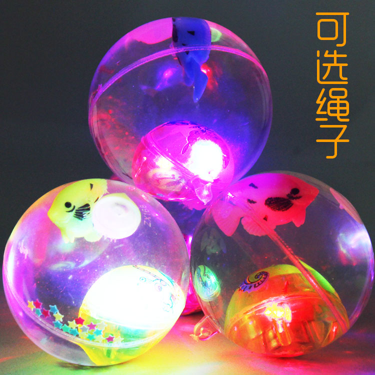 带绳子发光弹力球 透明水晶跳跳球闪光挂绳水球夜市儿童玩具6.5cm|msdalam kategori Toy/bayi/teka-teki/blok bangunan/model, elektronik/cahaya/berudara/mainan rumit, mainan LED - dari Buy2taobao.com untuk memberikan perkhidmatan ejen Taobao profesional membeli