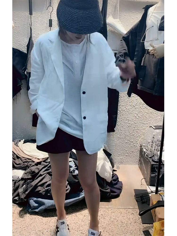 n东家N東棉麻小西服女装黑妹2019春新款 女在类目 女装/女士精品, 短外套中 - 来自Buy2taobao.com提供专业的淘宝代购服务