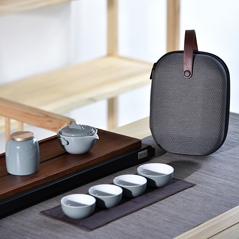 弘博臻品旅行功夫茶具套装一壶两杯陶瓷便携快客杯陶瓷茶杯茶叶罐在类目 餐饮具, 茶具, 功夫茶具中 - 来自Buy2taobao.com提供专业的淘宝代购服务