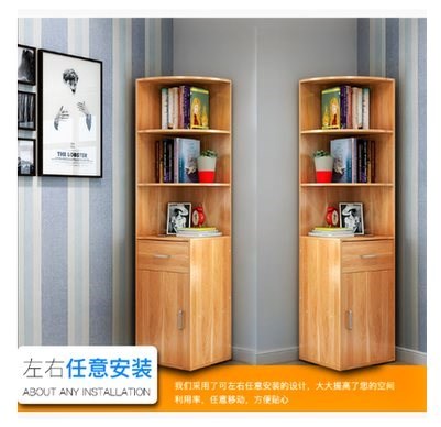 角櫃簡約臥室儲物櫃牆角書櫃書架小戶型三角櫃多功能收納櫃帶抽屜在類目 商業/辦公傢俱, 辦公傢俱, 辦公桌, 會議桌中 - 來自Buy2taobao.com提供專業的淘寶代購服務