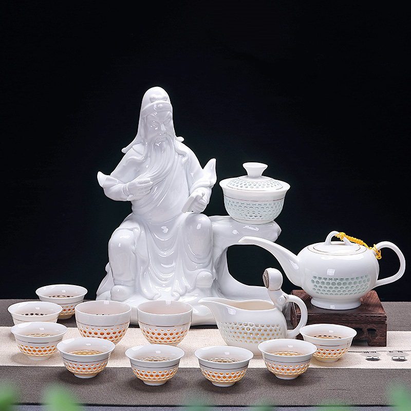 ronkin 整套功夫茶具 懒人泡茶器家用防烫陶瓷茶杯茶壶套装在类目 餐饮具, 茶具, 功夫茶具中 - 来自Buy2taobao.com提供专业的淘宝代购服务