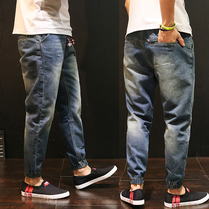 A summer Chaopai Hot air Clover Haren pants Young men Jeans Feet Nine points trousers Easy trousersin the Men's clothing, Jeans category - from Buy2taobao.com to provide professional Taobao agent buy service