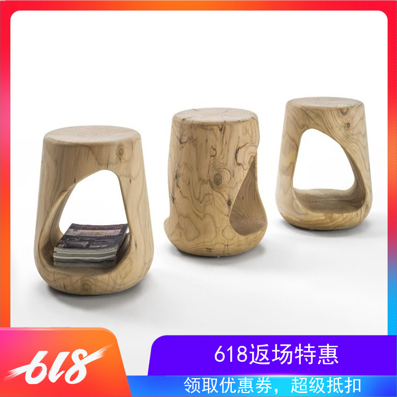 北欧风简约个性实木墩子设计师创意民宿原木边几客厅休闲木桩摆件|ruв категории жилой мебели, несколько видов, угол несколько/край несколько - от Buy2taobao.com для оказания профессиональной услуги покупки агента Taobao