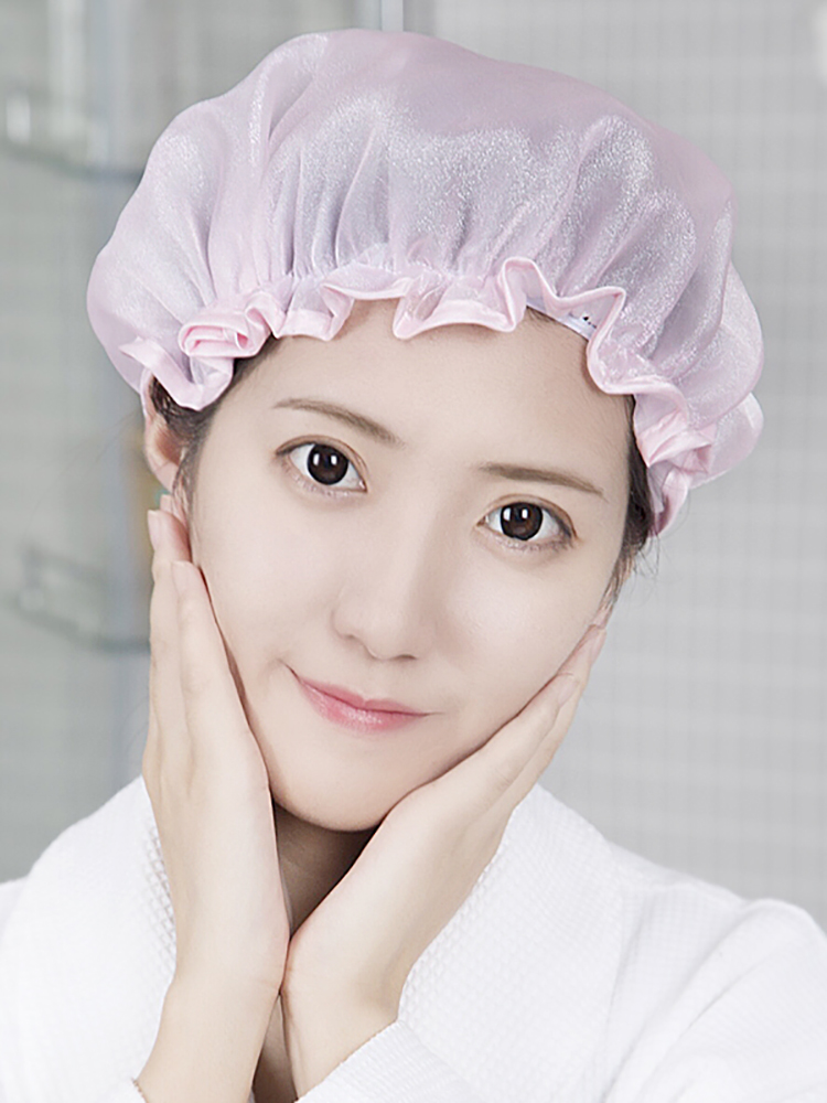 Japan Japan Shower cap waterproof adult Female models shower take a shower Hat household double-deck Hair lady Bathin the Family/Personal Cleaning Tools , Personal care cleaning appliances , Shower cap category - from Buy2taobao.com to provide professional Taobao agent buy service