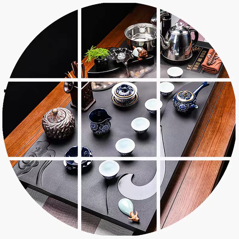整块乌金石茶盘功夫茶具套装家用黑金石托盘大号雾化流水石茶台|msdalam kategori pinggan mangkuk, set teh, dulang teh - dari Buy2taobao.com untuk memberikan perkhidmatan ejen Taobao profesional membeli