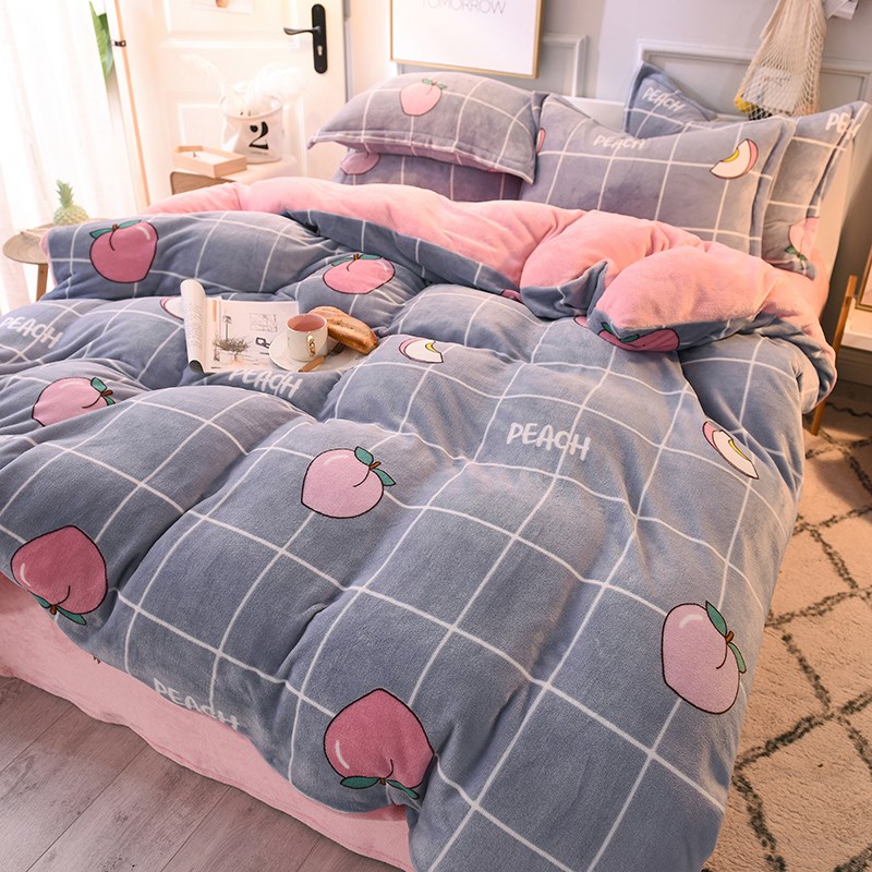 Two-sided thickening Lay down law The bed student dormitory Three-piece Suite Flannel Quilt cover sheet Coral Four piece suitin the Personalized custom/Design Services/DIY , Custom clothing bags , Custom clothing , Sweater customization category - from Buy2taobao.com to provide professional Taobao agent buy service