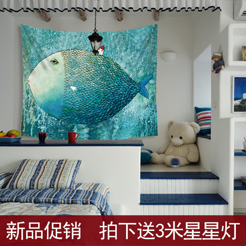 ins北欧挂毯儿童卧室墙壁装饰布背景布宿舍墙面布沙滩巾床头挂布在类目 居家布艺, 挂毯/壁毯中 - 来自Buy2taobao.com提供专业的淘宝代购服务
