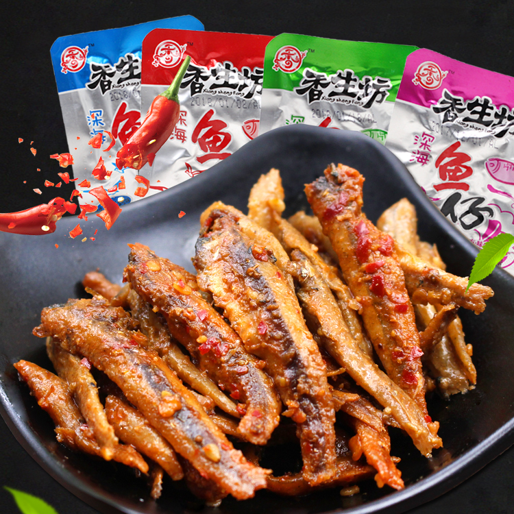 香生坊深海鱼仔山椒麻辣休闲零食香辣辣味零食小吃40包袋装散装在类目 零食/坚果/特产, 鱿鱼丝/鱼干/海味即食, 即食鱼零食中 - 来自Buy2taobao.com提供专业的淘宝代购服务