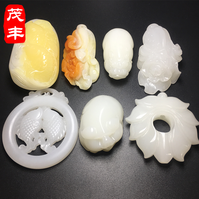 海南天然玉化吊坠手工雕刻俏色紫色红色纯白挂件男女毛衣链挂坠在类目 饰品/流行首饰/时尚饰品新, 项坠/吊坠中 - 来自Buy2taobao.com提供专业的淘宝代购服务