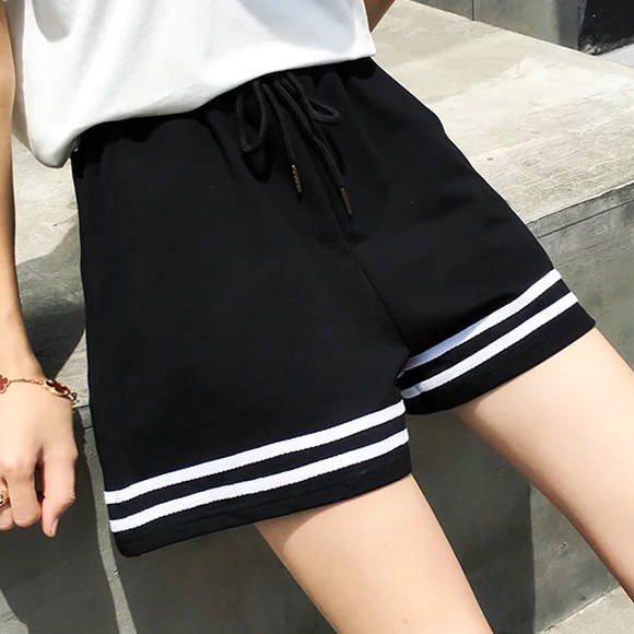 韓國寬松高腰運動短褲女跑步瑜伽闊腿熱褲潮休閑顯瘦夏褲女睡褲在類目 女裝/女士精品, 褲子, 休閒褲中 - 來自Buy2taobao.com提供專業的淘寶代購服務
