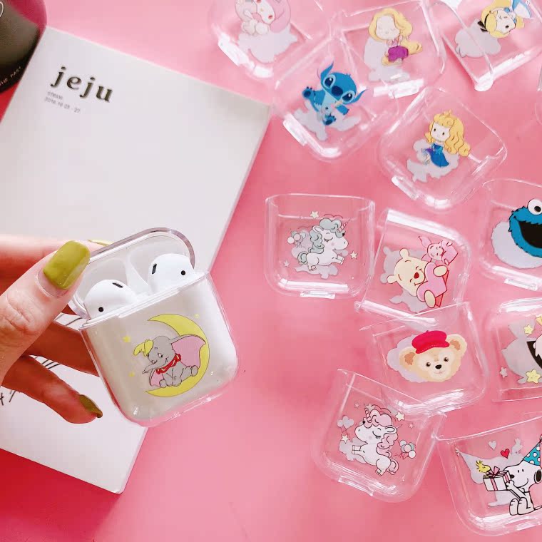 AirPods2保护套透明苹果蓝牙无线耳机套可爱创意卡通ins动物硬壳|ruв категории Цифровые аксессуары, MP3/Mp4 аксессуары, наушники - от Buy2taobao.com для оказания профессиональной услуги покупки агента Taobao