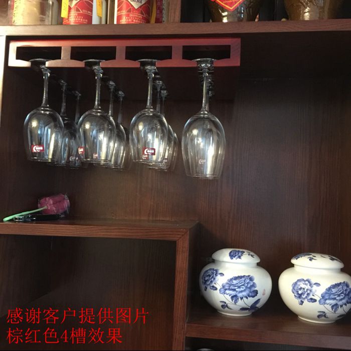 实木酒杯架倒挂悬挂红酒架客厅高脚杯吊架居家用厨房杯子挂装饰架|ruв категории посуда, до дна/бокал/вино, вина стойки - от Buy2taobao.com для оказания профессиональной услуги покупки агента Taobao