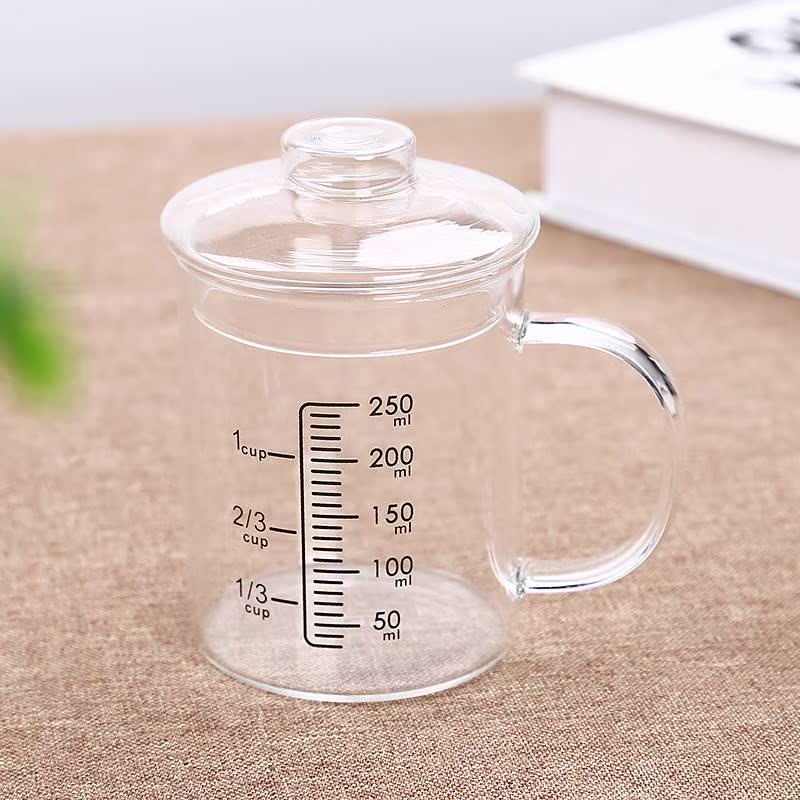 耐热玻璃量杯儿童牛奶杯带刻度微波炉量水杯透明刻度杯带盖在类目 餐饮具, 杯子/水杯/水壶, 奶杯/牛奶杯中 - 来自Buy2taobao.com提供专业的淘宝代购服务