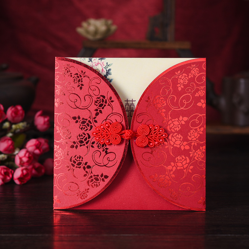 禧年华 中国风结婚请帖创意2018婚庆用品中式结婚请柬婚礼喜帖在类目 节庆用品/礼品, 请柬中 - 来自Buy2taobao.com提供专业的淘宝代购服务
