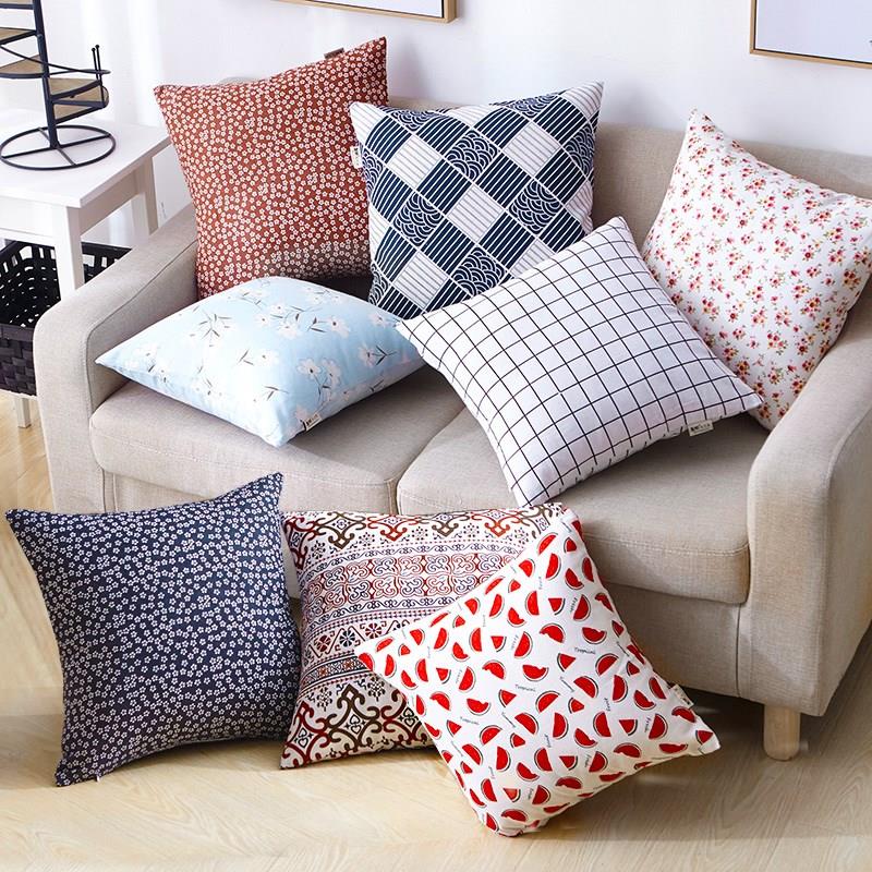 Cotton and hemp sofa Noon break Cushion Pillows Sofa cover customized square Waist protection Cushion Cartoon Sofa cushions Pillowin the Home Fabric , Pillow/Pillow category - from Buy2taobao.com to provide professional Taobao agent buy service