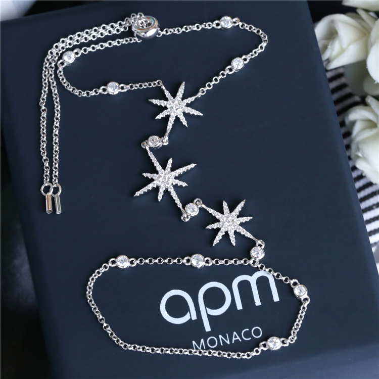 露露的功课 APM MONACO S925纯银扇形流苏