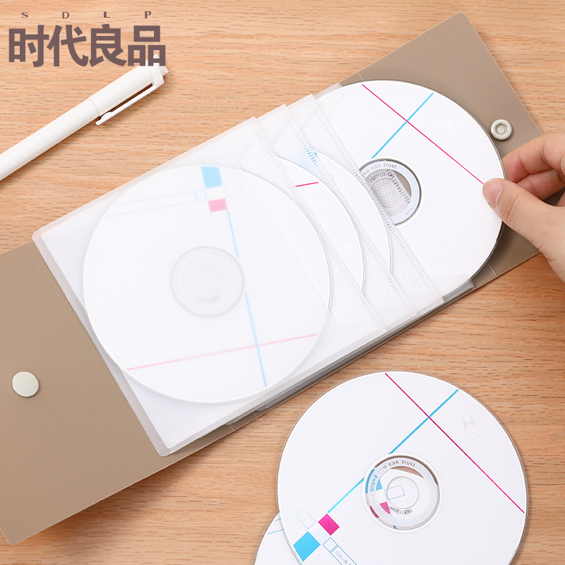 时代良品 简约12入光盘收纳盒车载cd包家用光碟册CD盒DVD包创意在类目 电脑硬件/显示器/电脑周边, 电脑周边, 光盘盒/CD包中 - 来自Buy2taobao.com提供专业的淘宝代购服务