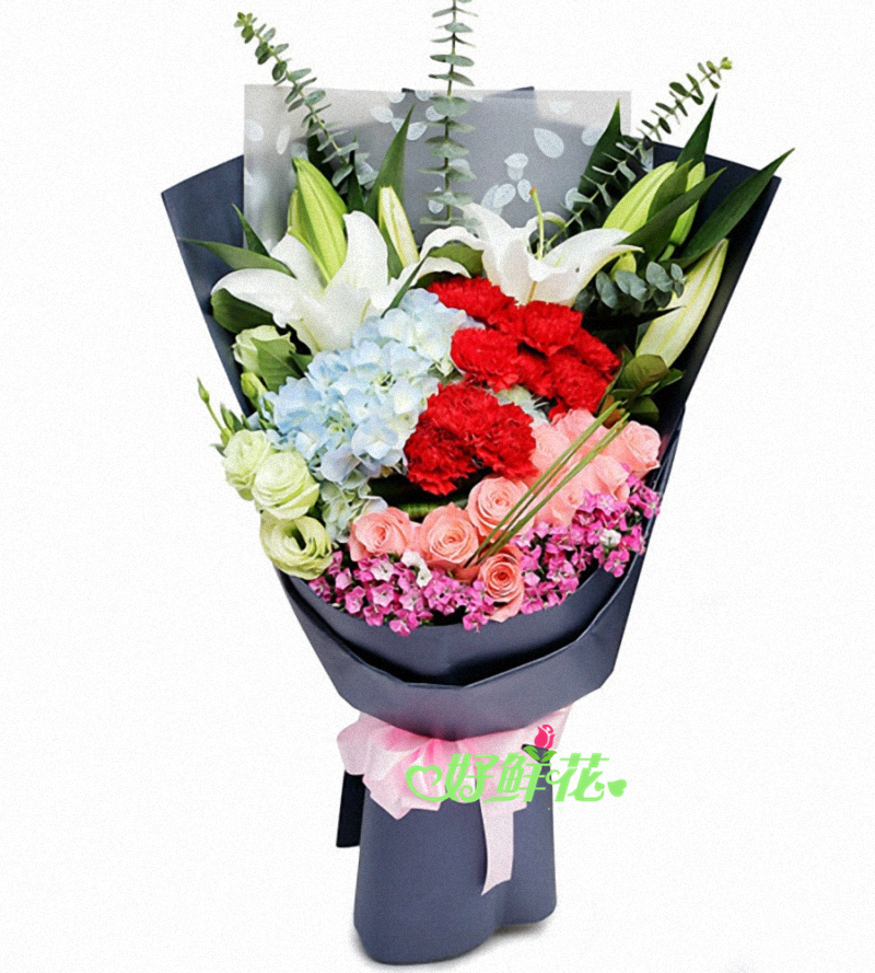 Mother's Day Carnation Lily flower express A folk art form popular in Shandong Qingdao City Jimo City Same city Florist The door Sending flowersin the Flower delivery/Flowers simulation/Plants gardening , Flower delivery(City) category - from Buy2taobao.com to provide professional Taobao agent buy service