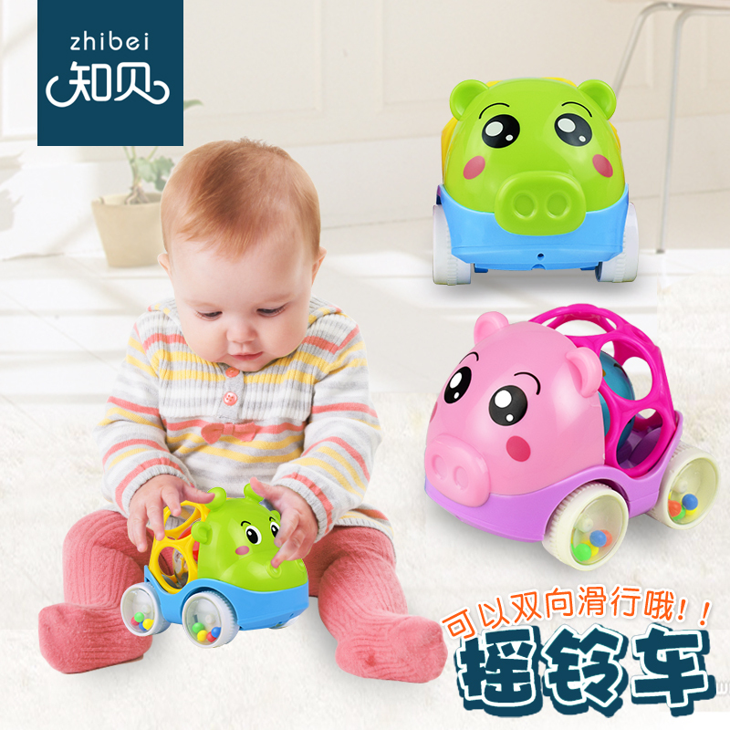Newborn baby A car Toys 3-6-9-12 7 months Puzzle Female baby Soft glue 0-1 Year-old boyin the Toy/Childs/Puzzle/Building block/Model , Child Bell/Cloth Play/Appease toys , Rattles category - from Buy2taobao.com to provide professional Taobao agent buy service