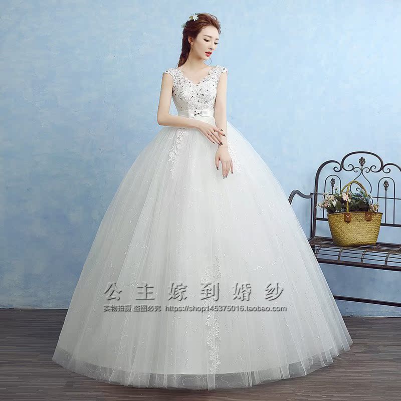 新品主婚纱礼服2018冬季新款新娘一字肩V领齐地孕妇大码高腰显瘦|ruв категории Женская одежда, Cвадебные платья, свадебное платье - от Buy2taobao.com для оказания профессиональной услуги покупки агента Taobao