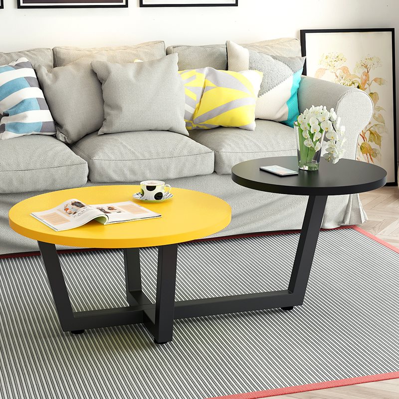 Northern Europe yellow tea table circular a living room Simplicity Small apartment Mini Small table a living room round table simple and easy sofa tea tablein the Residential furniture , Categories , Tea table category - from Buy2taobao.com to provide professional Taobao agent buy service