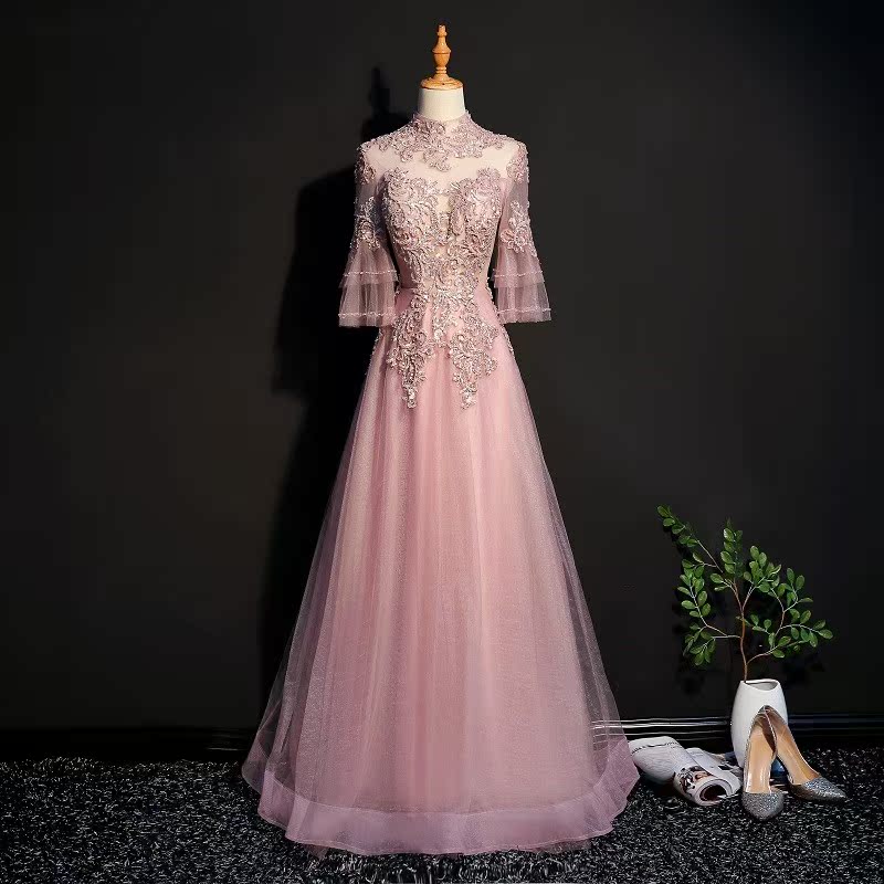 敬酒服新娘2019春款礼服女宴会结婚新娘高贵答谢宴年会晚礼服女在类目 女装/女士精品, 婚纱/旗袍/礼服, 礼服/晚装中 - 来自Buy2taobao.com提供专业的淘宝代购服务