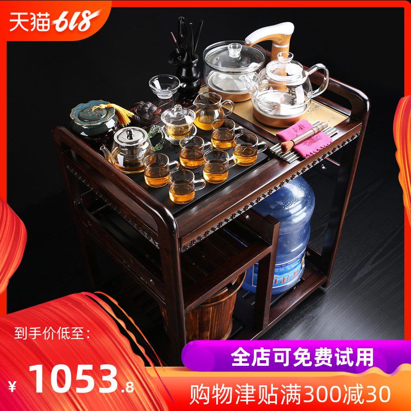【移動中】黑檀茶具套裝茶車帶輪實木茶台功夫促銷全自動茶水櫃家在類目 餐飲具, 茶具, 茶盤中 - 來自Buy2taobao.com提供專業的淘寶代購服務