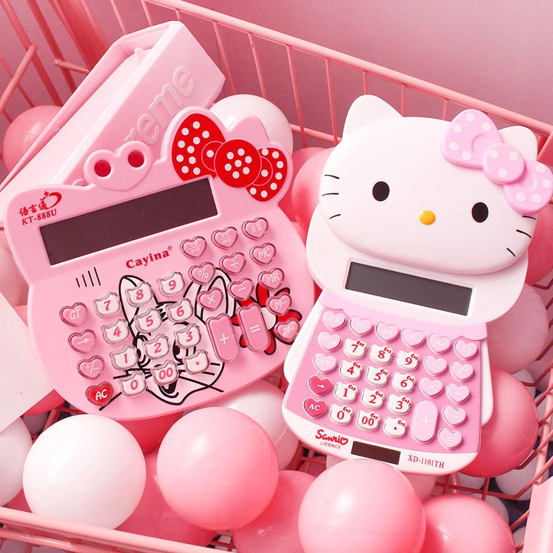 韩具 凯特猫卡通计算机太阳能语音计算机可爱粉HELLO KITTY计算器在类目 电子词典/电纸书/文化用品, 计算器中 - 来自Buy2taobao.com提供专业的淘宝代购服务