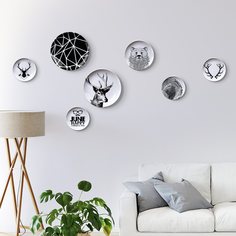 Northern Europe modern wall Pendant a living room Restaurant Entrance metope decorate plate Wall hanging Jewelry ceramics Hanging platein the Home accessories , Mural category - from Buy2taobao.com to provide professional Taobao agent buy service