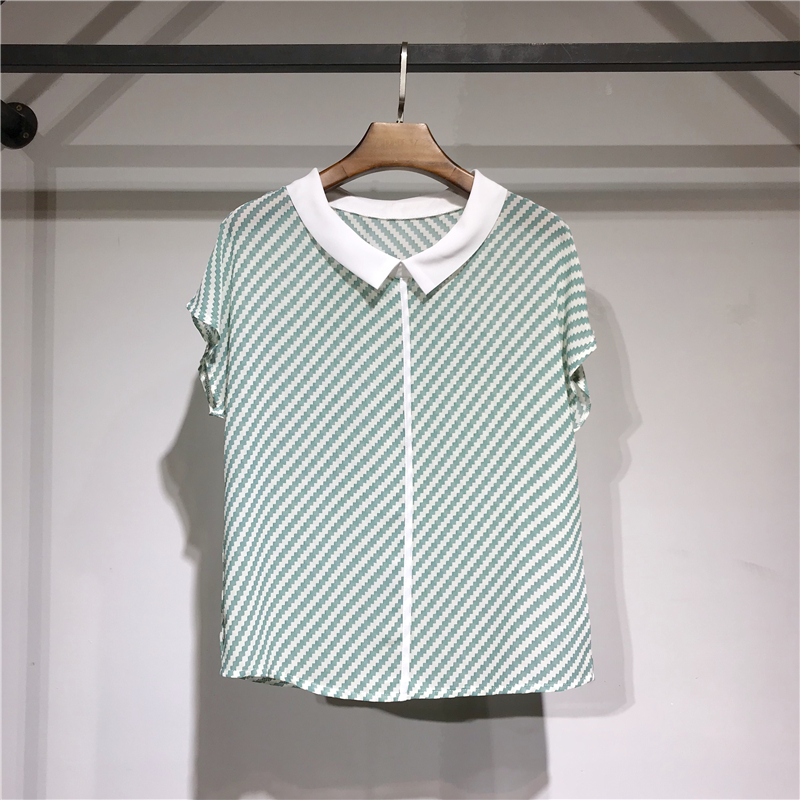 减龄款 百搭条纹短款上衣 M-XXL 198896|msdalam kategori Butik wanita / wanita, shirt - dari Buy2taobao.com untuk memberikan perkhidmatan ejen Taobao profesional membeli