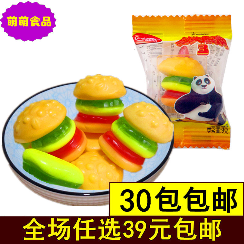 功夫熊猫3汉堡橡皮糖散装水果果汁软糖果qq糖果儿童糖果零食品|ruв категории закуски/орехи/специальность, конфеты/желе/пудинг, конфеты - от Buy2taobao.com для оказания профессиональной услуги покупки агента Taobao