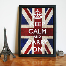 保持冷静继续前进 keep calm and carry on 二战海报 装饰画