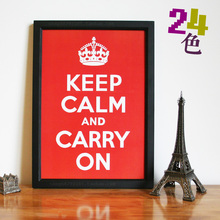 保持冷静继续前进 keep calm and carry on 二战海报 装饰画