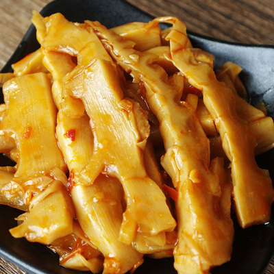 千秋油闷笋天目山竹笋笋尖笋干泡椒袋装即食油焖笋400g*5包