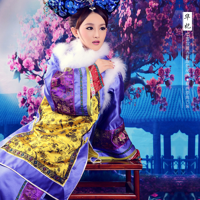 影视剧甄嬛转华妃同款宫廷格格装旗装影楼写真古装舞台服演出唐装|msdalam kategori Butik wanita / wanita, pakaian/pakaian kebangsaan/peringkat pakaian, pakaian kebangsaan/pakaian - dari Buy2taobao.com untuk memberikan perkhidmatan ejen Taobao profesional membeli