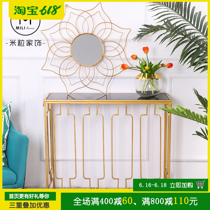 后现代简约轻奢玄关桌弗里格黑色镜面长方形玄关台客厅靠墙边桌子|ruв категории жилой мебели, несколько видов, угол несколько/край несколько - от Buy2taobao.com для оказания профессиональной услуги покупки агента Taobao