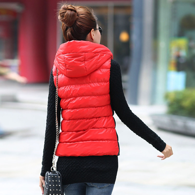 原士2013秋冬新款<em>短羽绒</em>棉外套<em>马甲</em> 女 时尚韩