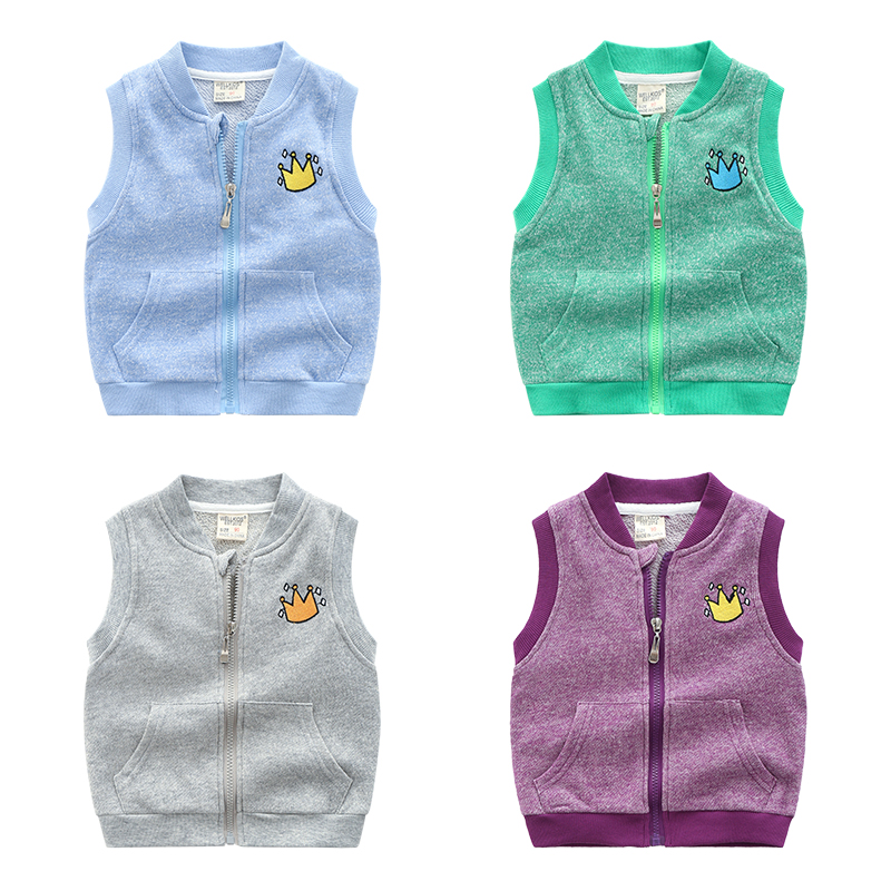 children Vest spring and autumn Thin section pure cotton knitting vest Boy girl Cardigan coat baby waistcoat Vestin the Children/Baby/Family fitted , Vest category - from Buy2taobao.com to provide professional Taobao agent buy service
