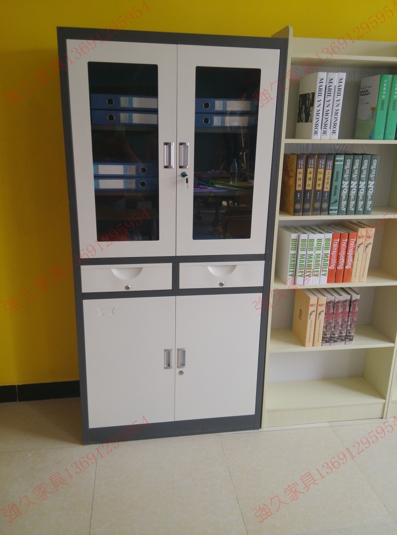 Two-color File Cabinet thickening to work in an office Iron sheet cabinet Glass door Data cabinet Lockers Storage cabinet Double File cabinetin the Business/Office Furniture , Office Furniture , Cabinet Office , File Cabinet category - from Buy2taobao.com to provide professional Taobao agent buy service