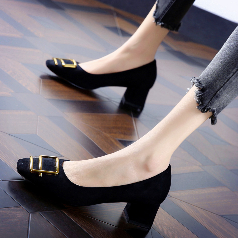 GЕNIKEOL通勤舒适粗跟防滑金属扣单鞋女春季方头中跟红色经典婚在类目 户外/登山/野营/旅行用品, 户外鞋袜, 其他户外鞋中 - 来自Buy2taobao.com提供专业的淘宝代购服务