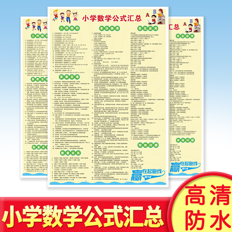 小升初數學知識點彙總小學數學公式表單位換算大全挂圖學習小學生在類目 個性定製/設計服務/DIY, 日用/裝飾定製, 寫真/海報印製中 - 來自Buy2taobao.com提供專業的淘寶代購服務