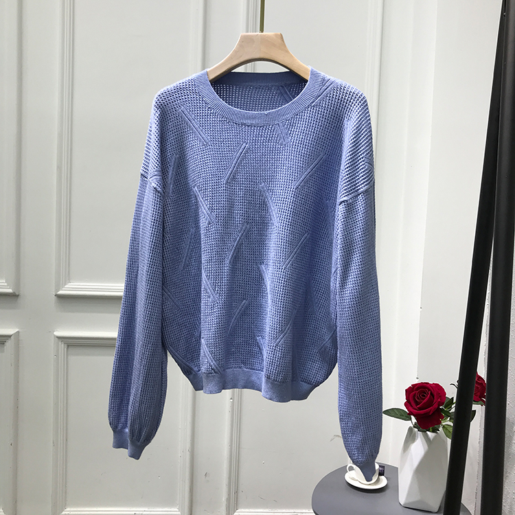 19春~ 纯色圆领长袖百搭针织衫|msdalam kategori Butik wanita / wanita, sweater - dari Buy2taobao.com untuk memberikan perkhidmatan ejen Taobao profesional membeli