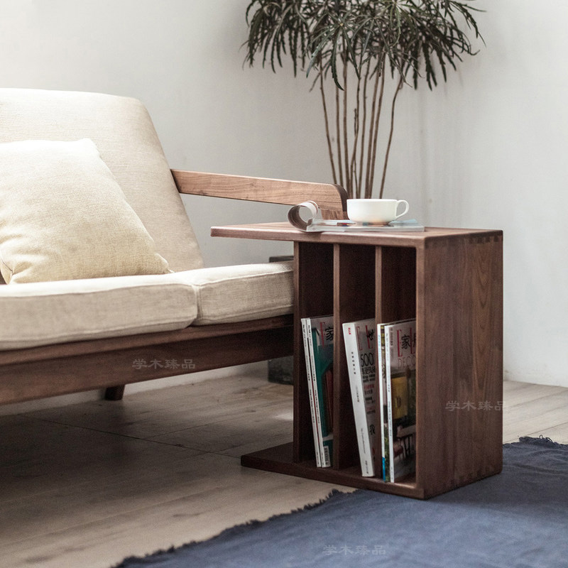 Side table Black Walnut Corner table Northern Europe sofa Several parties Bedside cabinet Small bookshelf move Shelf White oakin the Residential furniture , Categories , Corner a few/Side category - from Buy2taobao.com to provide professional Taobao agent buy service