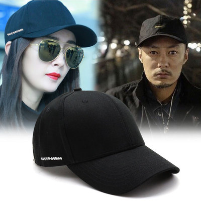 秋冬季帽子女潮韩版棒球帽男黑色百搭休闲弯檐帽遮阳嘻哈帽鸭舌帽