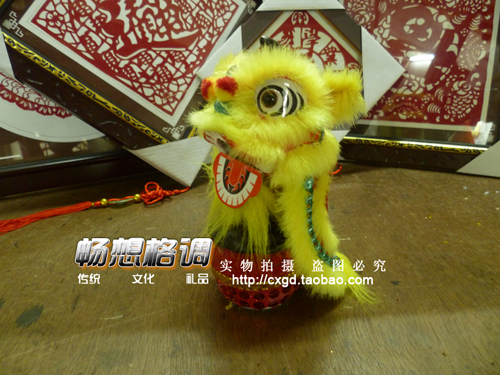 小号座狮鼓 正宗佛山舞狮南狮醒狮头工艺品 手工制作创意摆件|ruв категории Ручная работа, другие характеристики ремесел - от Buy2taobao.com для оказания профессиональной услуги покупки агента Taobao
