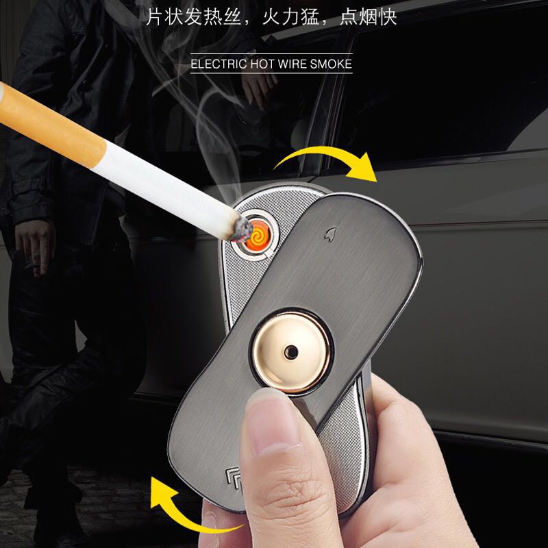 高档usb打火机成人充电闪灯玩具七彩礼品炫酷防风指尖陀螺手指点|ruв категории ZIPPO/швейцарский армейский нож/очки, бренд зажигалки и аксессуары, другие, зажигалки - от Buy2taobao.com для оказания профессиональной услуги покупки агента Taobao