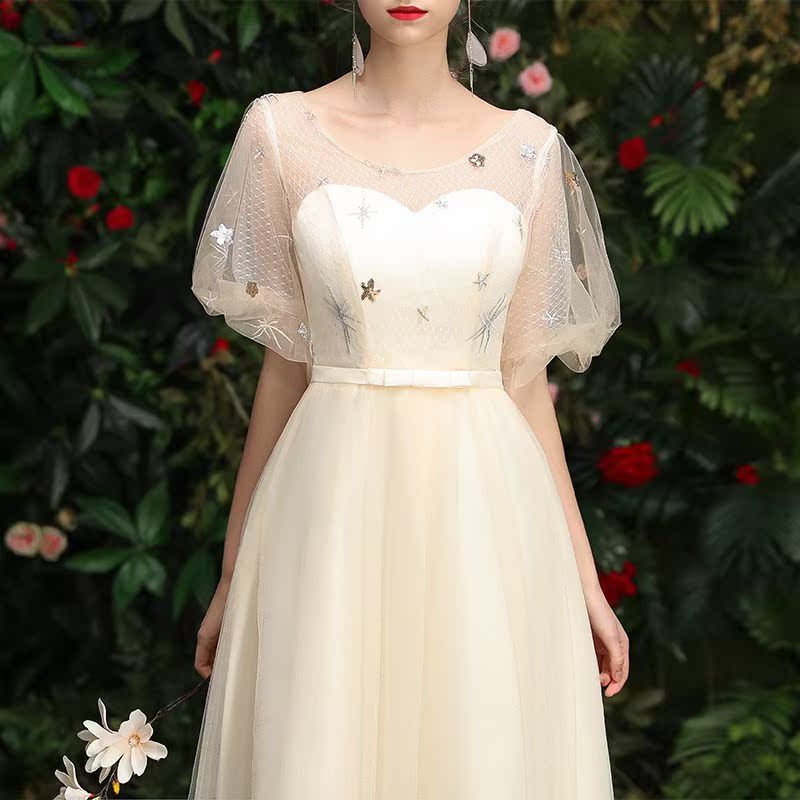 temperament Bridesmaid Dresses Sister group Dresses Xian Qi have more cash than can be accounted for student graduation full dress Show thin 2019 New spring and summerin the Women's clothing/Boutique , Wedding/Cheongsam/Formal dress , Formal dress/Evening category - from Buy2taobao.com to provide professional Taobao agent buy service