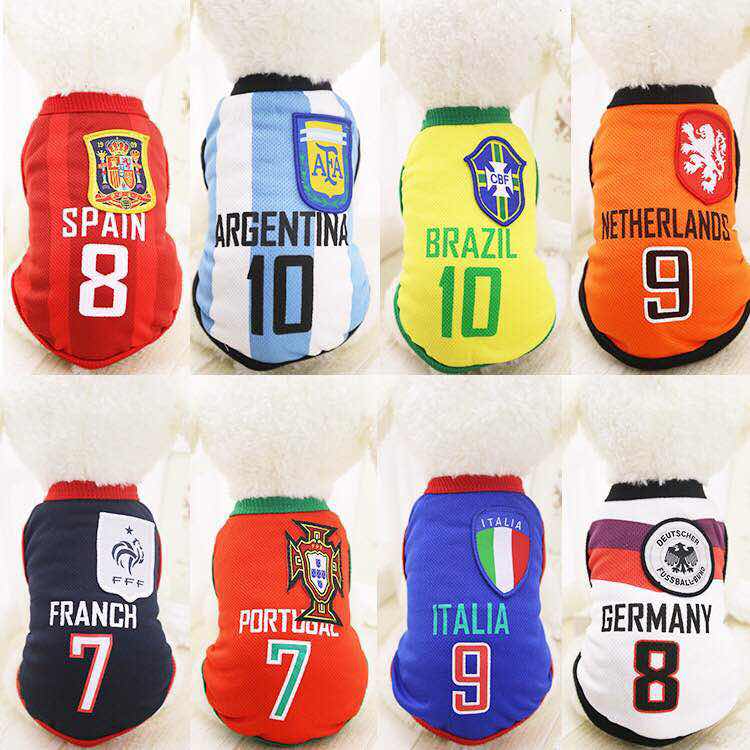Spring and summer Dogs World Cup football NBA Basketball Pets clothes Jersey vest large Small dogsin the Pet/Pet food and supplies , Pet apparel and accessories , Pet clothing/Raincoat category - from Buy2taobao.com to provide professional Taobao agent buy service