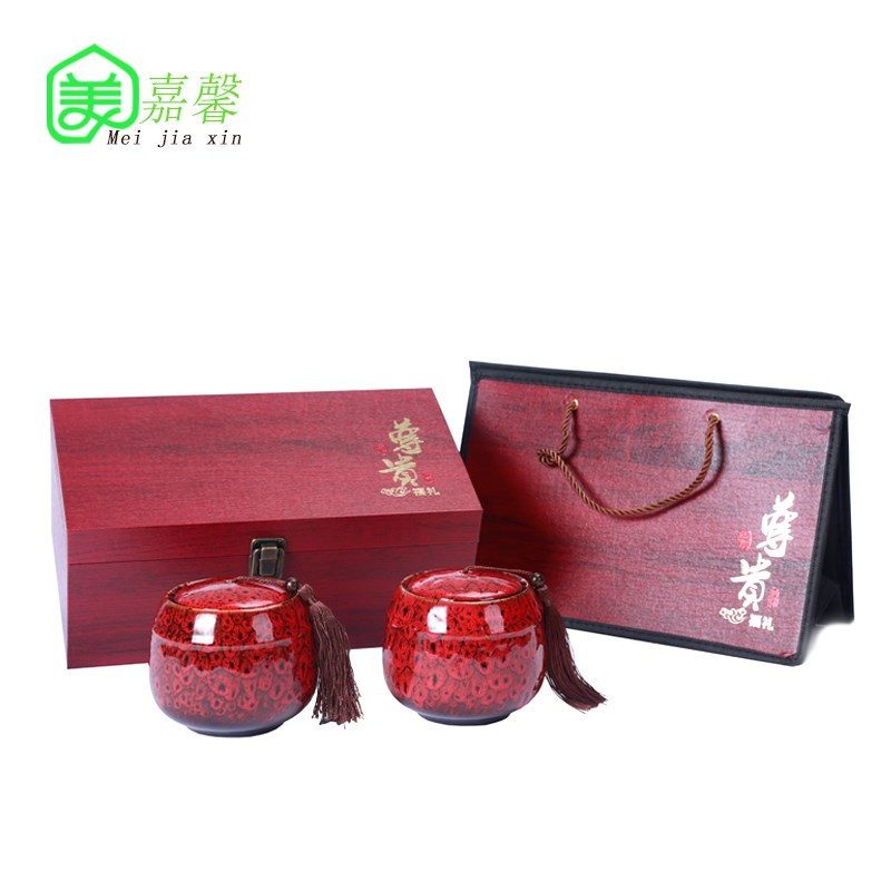 新品陶瓷茶叶罐礼盒套装 窑变罐茶叶包装盒小青柑红绿通茶用|msdalam kategori pinggan mangkuk, set teh, caddy teh - dari Buy2taobao.com untuk memberikan perkhidmatan ejen Taobao profesional membeli